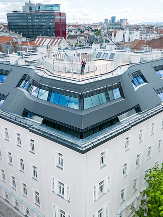 Foto einer Aufstockung und ausgebauten Dachboden